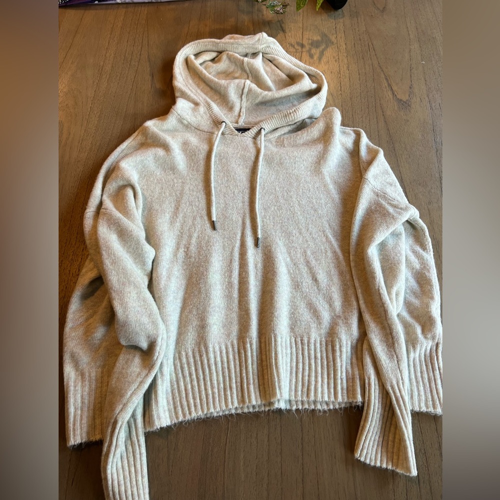 Aerie soft and plush collection cropped hoodie sweater